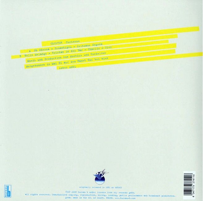 Cluster – Curiosum (LP, Album, Reissue, Remastered, Vinyl)