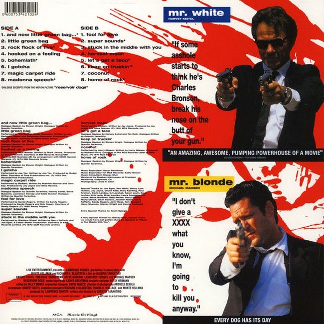 Reservoir Dogs (Music From The Original Motion Picture Soundtrack) (LP, Compilation, Reissue, 180g, Vinyl)