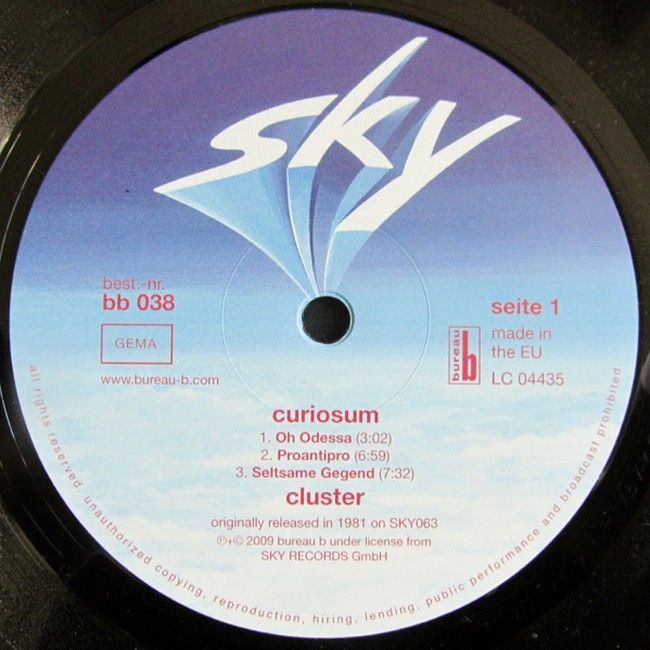 Cluster – Curiosum (LP, Album, Reissue, Remastered, Vinyl)
