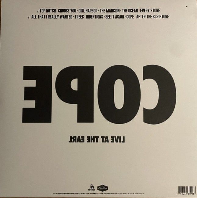 Manchester Orchestra – Cope (Live At The Earl) (LP, Limited Edition, Opaque Bone Vinyl)