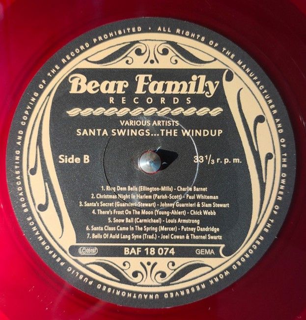Various Artists - Santa Swings The Windup (A Stocking Full Of Shellac Dust) (LP, Compilation, Red)