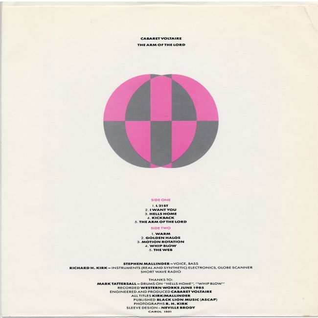 Cabaret Voltaire – The Arm Of The Lord (Vinyl)