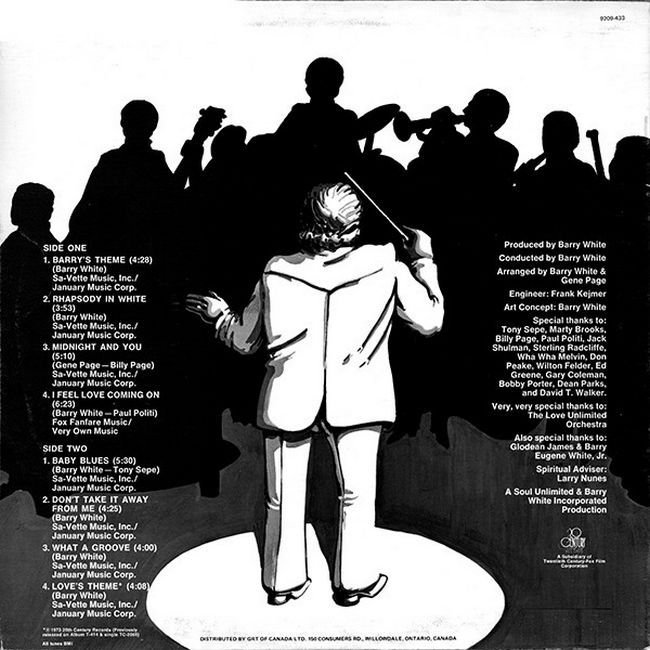 The Love Unlimited Orchestra* – Rhapsody In White (Vinyl)
