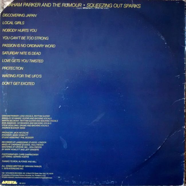 Graham Parker And The Rumour – Squeezing Out Sparks