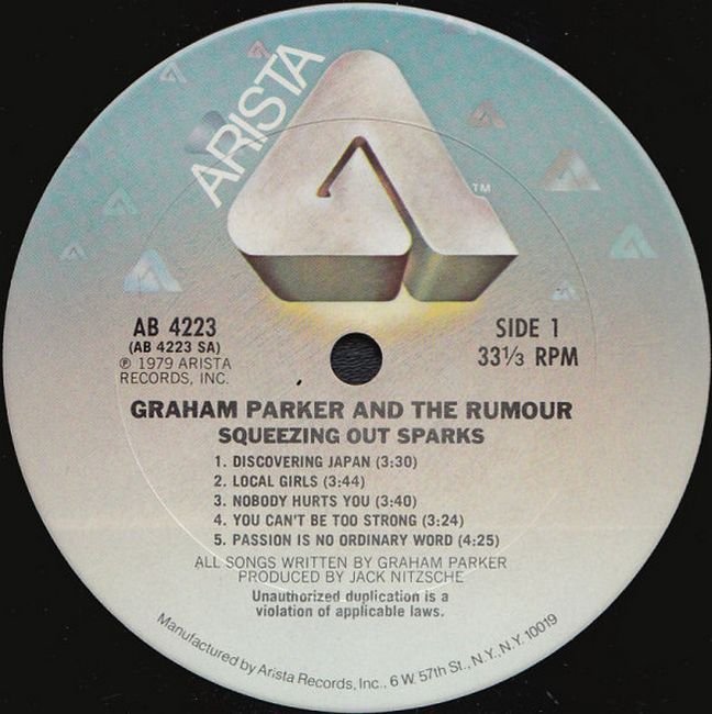 Graham Parker And The Rumour – Squeezing Out Sparks