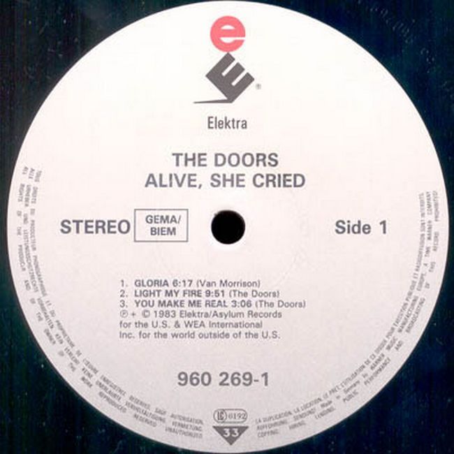 Doors – Alive, She Cried