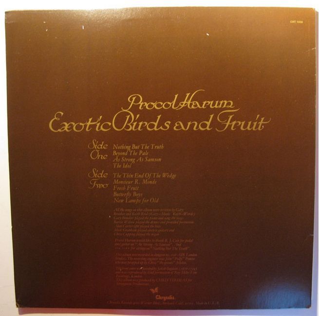 Procol Harum – Exotic Birds And Fruit (Vinyl)