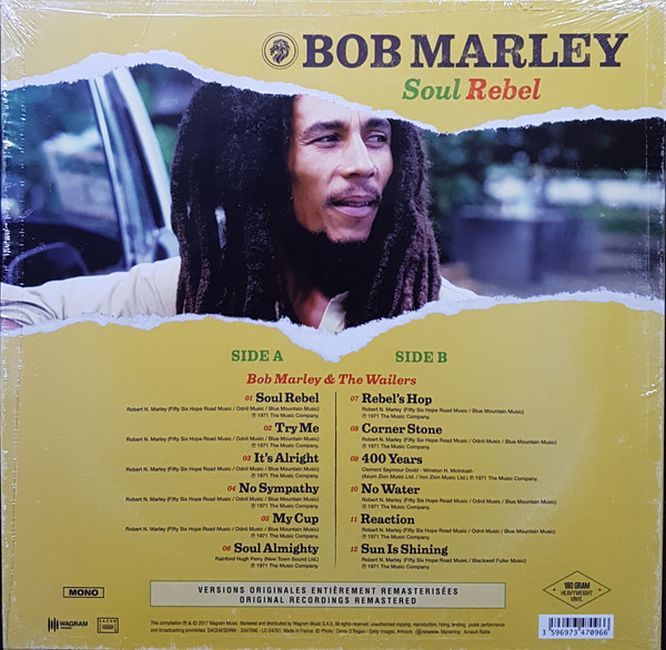 Bob Marley & The Wailers – Soul Rebel (Vinyl)