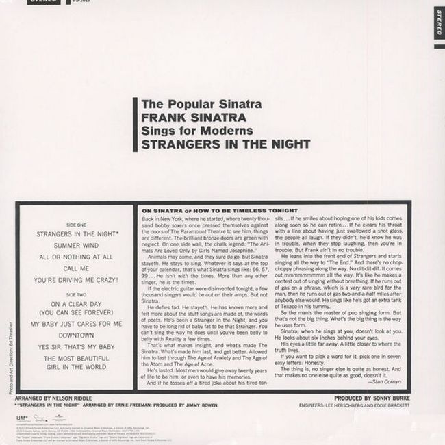 Платівка Френк Сінатра | Frank Sinatra – Strangers In The Night (Vinyl)