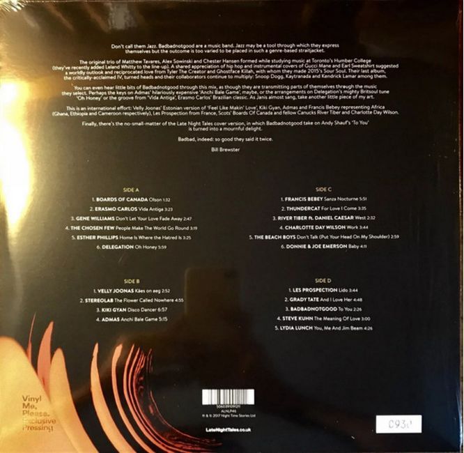 Платівка BadBadNotGood – LateNightTales|ПоганоПоганоНедобре-Нічні казки(2xLP Vinyl)