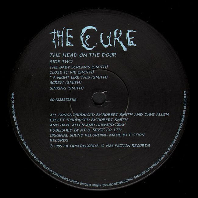 The Cure – The Head On The Door (LP, Album, Stereo, Vinyl)