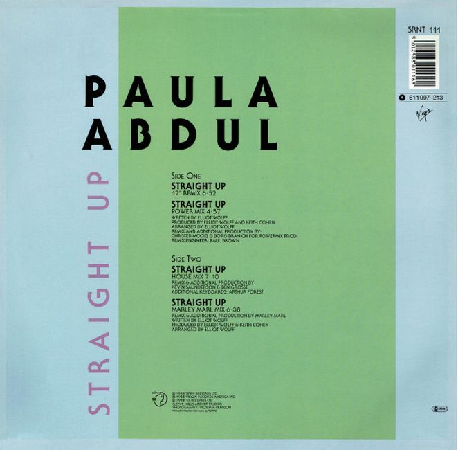 Платівка Paula Abdul – Straight Up