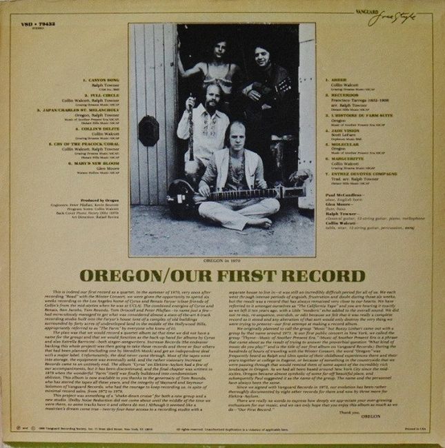 Oregon – Our First Record (Vinyl)