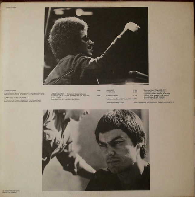 Платівка Кейт Джаррет | Keith Jarrett / Jan Garbarek – Luminessence (Vinyl)