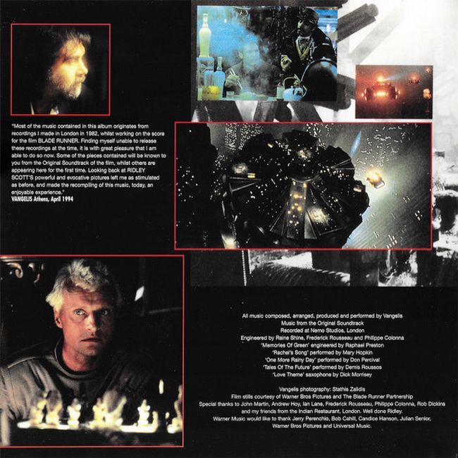 Платівка Vangelis – Blade Runner|Вангеліс – Той Що Біжить По Лезу (Саундтрек)