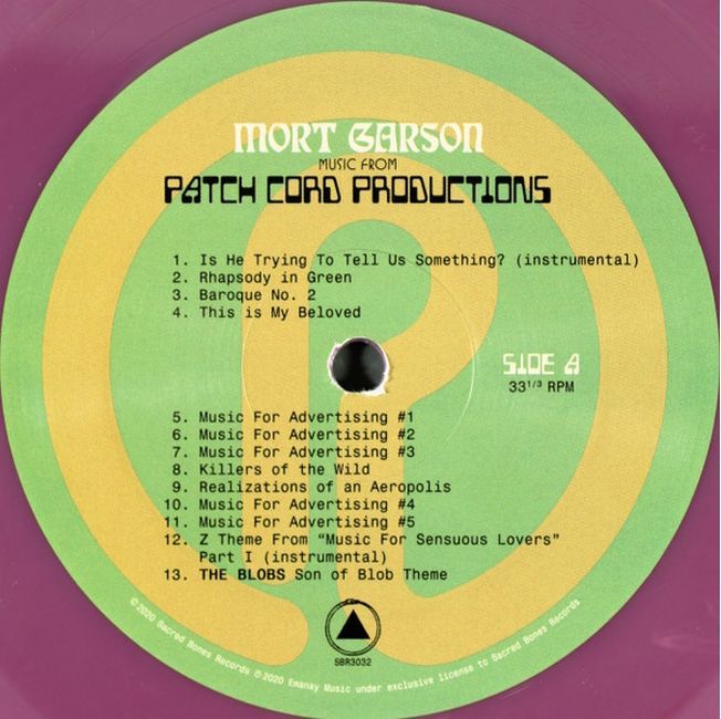 Платівка Mort Garson – Music From Patch Cord Productions