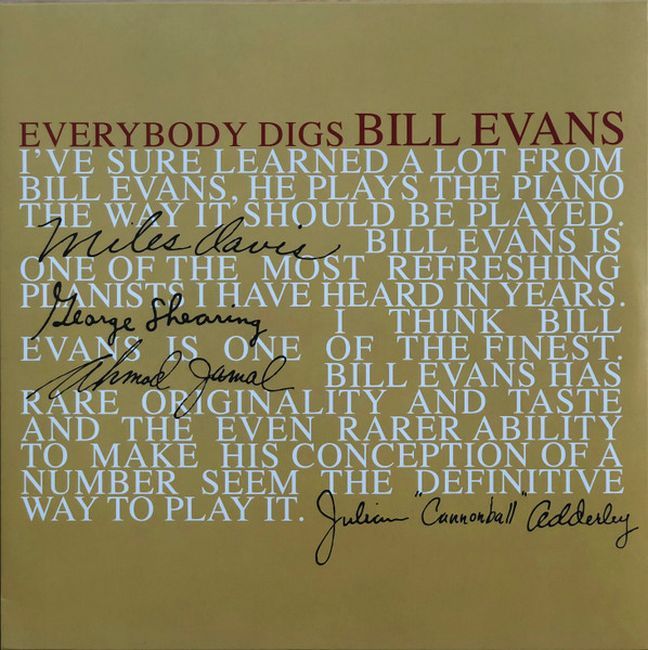 Bill Evans Trio* – Everybody Digs Bill Evans (Vinyl)