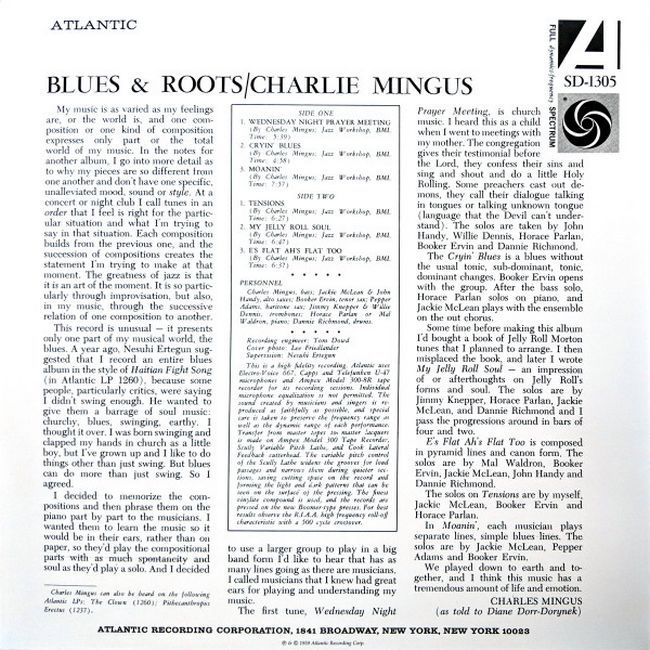 Charles Mingus – Blues & Roots (Vinyl)