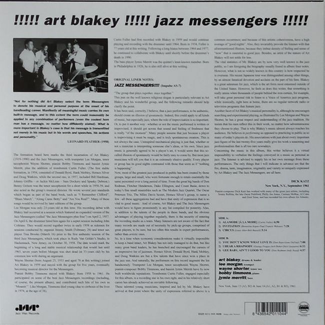 Art Blakey – !!!!! Jazz Messengers!!!!! (Vinyl)