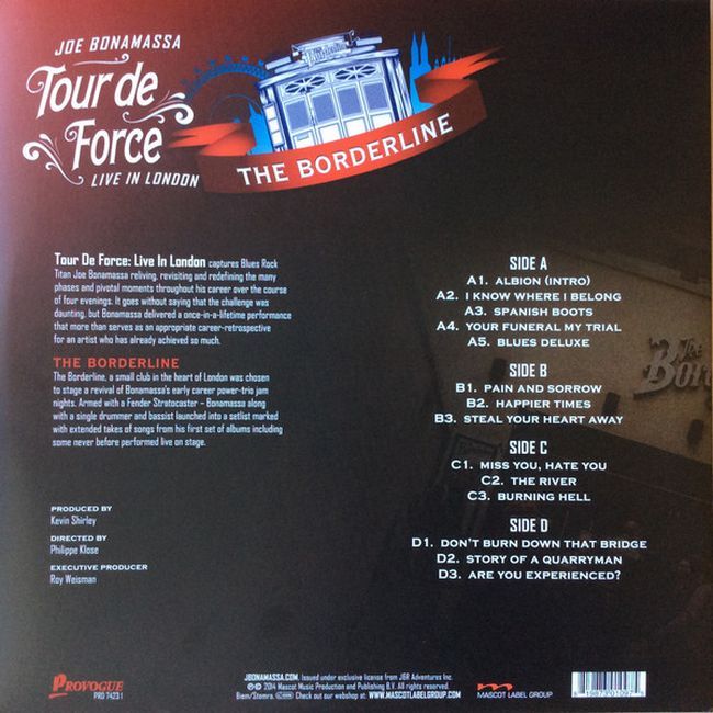 Joe Bonamassa – Tour De Force - Live In London - The Borderline (Vinyl)