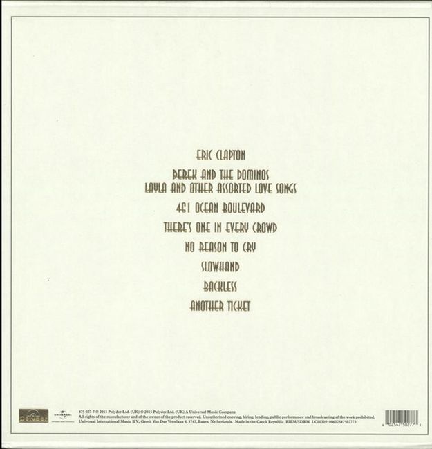 Eric Clapton – The Studio Album Collection 1970-1981 (Vinyl)