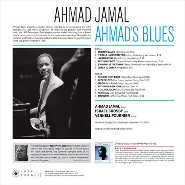 Ahmad Jamal – Ahmad's Blues (LP, Compilation, Deluxe Edition, Limited Edition, Reissue, Gatefold, 180 Gram, Vinyl)