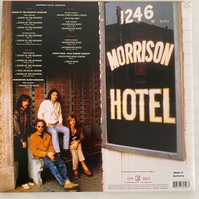 Платівка The Doors – Morrison Hotel Sessions  | Дорз