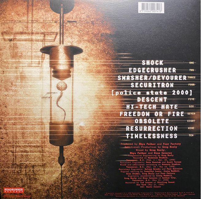 Платівка Fear Factory – Obsolete|Фабрика страху-Застаріле