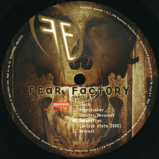 Платівка Fear Factory – Obsolete|Фабрика страху-Застаріле