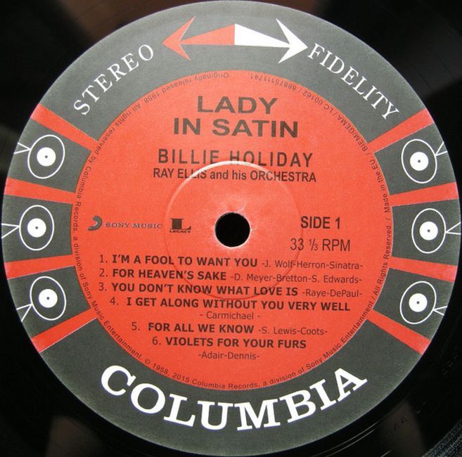 Billie Holiday With Ray Ellis And His Orchestra – Lady In Satin (Vinyl)