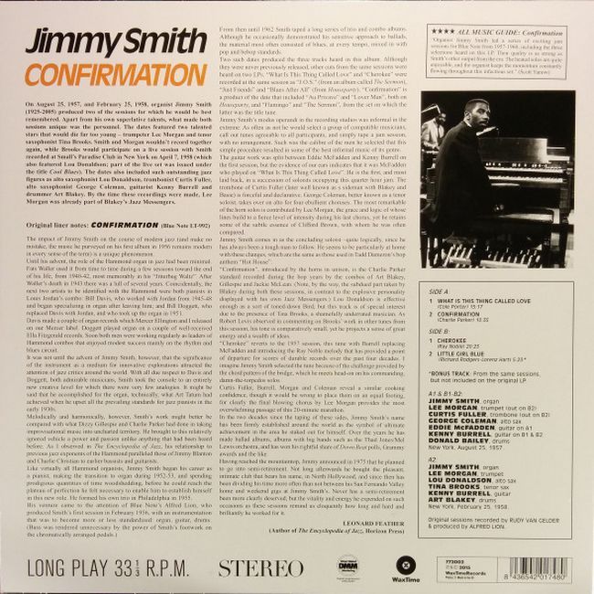 Платівка Jimmy Smith – Confirmation|Джеймс Сміт-Підтвердження
