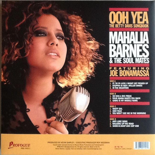 Mahalia Barnes & The Soul Mates (4) Featuring Joe Bonamassa – Ooh Yea "The Betty Davis Songbook" (Vinyl)