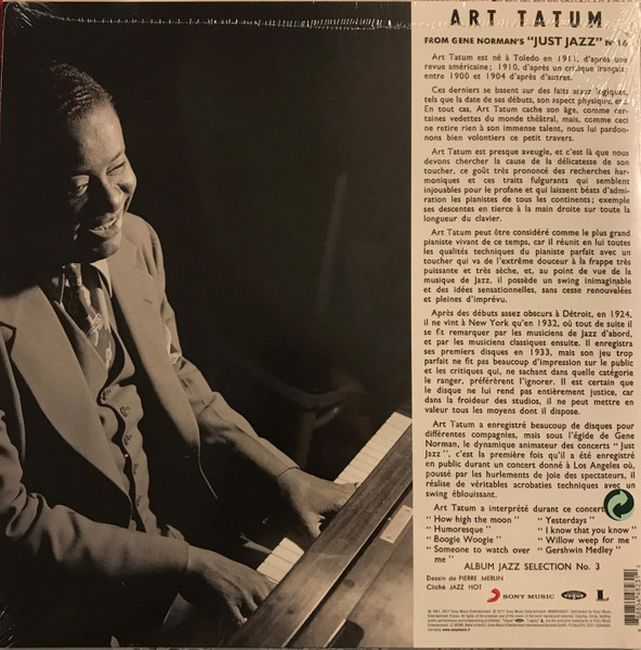 Art Tatum – From Gene Norman's Just Jazz (Vinyl)
