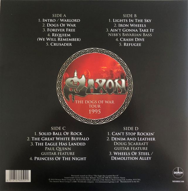 Saxon – Dogs Of War Tour 1995 (Vinyl)