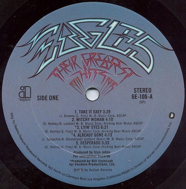 Платівка Іґлз | Eagles – Their Greatest Hits 1971-1975