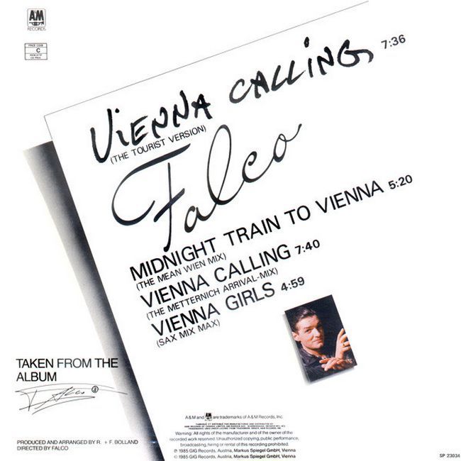 Falco – Vienna Calling (The Tourist Version) (Vinyl)