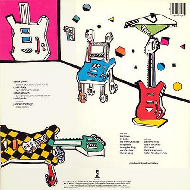 Платівка Adrian Belew – Twang Bar King|Адріан Белью-Тванг Бар Король
