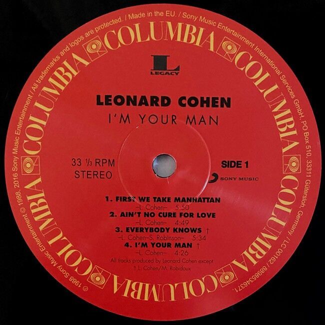 Leonard Cohen – I'm Your Man (Vinyl)
