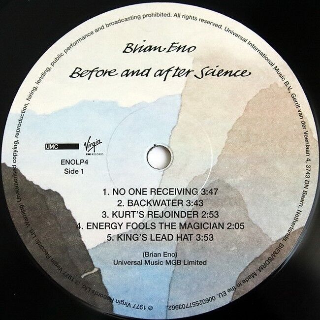 Brian Eno – Before And After Science (LP, Album, Vinyl)