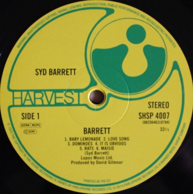 Syd Barrett – Barrett (LP, Vinyl)