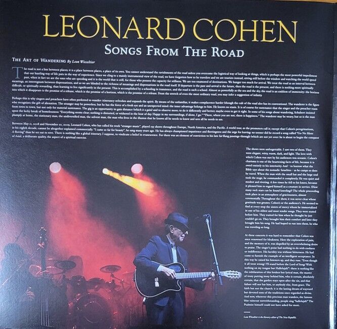 Leonard Cohen – Songs From The Road (2LP, Album, Stereo, Gatefold, Vinyl)