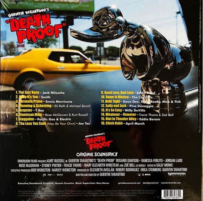 Платівка Various – Quentin Tarantino's "Death Proof" | "Доказ Сметрі" Оригінальний Саундтрек