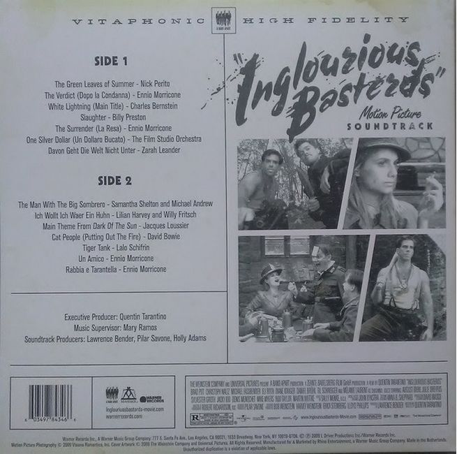 Quentin Tarantino's Inglourious Basterds (Motion Picture Soundtrack) (Vinyl)
