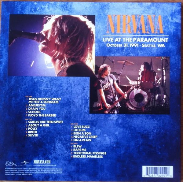 Nirvana – Live At The Paramount (Vinyl)