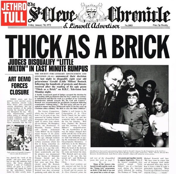 Платівка Jethro Tull – Thick As A Brick| Джетро Тал