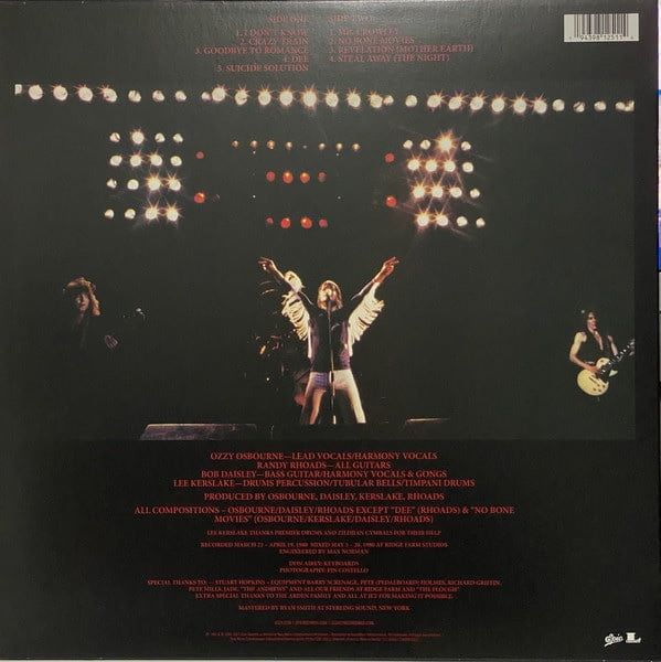 Платівка Ozzy Osbourne – Blizzard Of Ozz|Оззі Осборн-Метелиця країни Озз