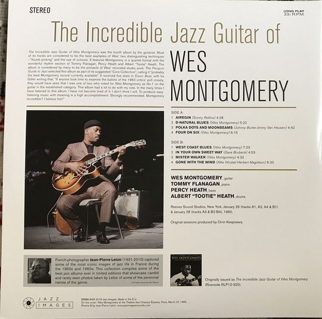 Wes Montgomery – The Incredible Jazz Guitar Of Wes Montgomery (Vinyl)