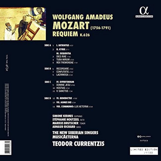 Платівка Mozart / The New Siberian Singers, MusicAeterna, Teodor Currentzis – Requiem