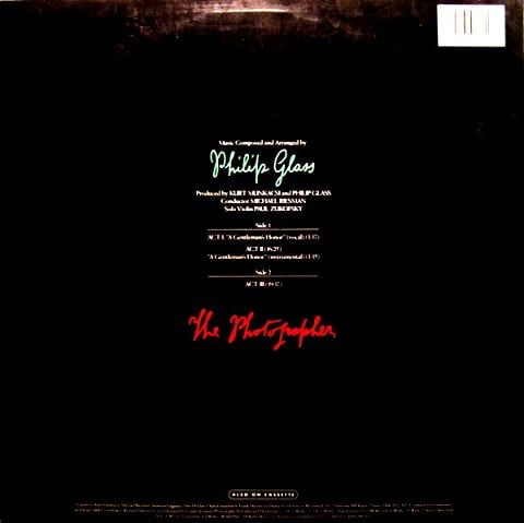 Платівка Philip Glass – The Photographer
