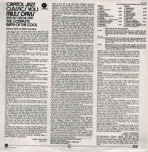Miles Davis And His Orchestra – The Complete Birth Of The Cool (Vinyl)
